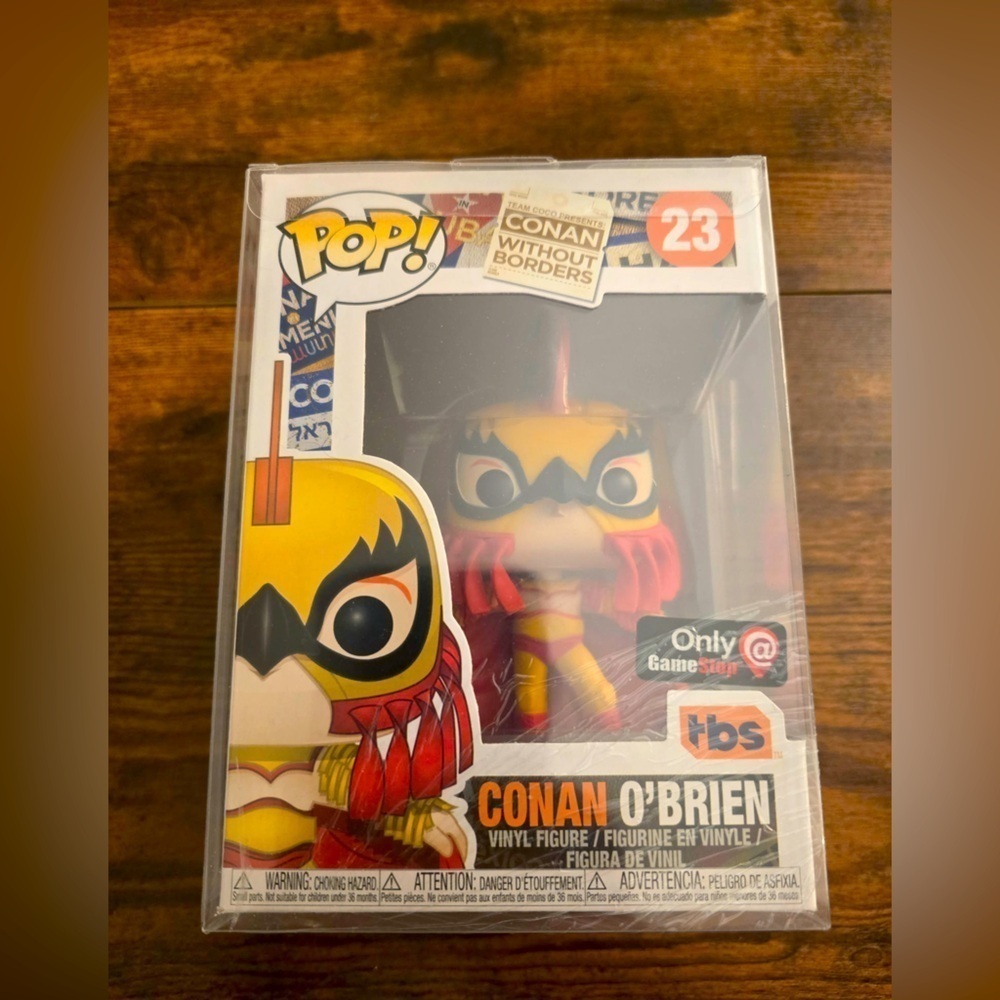 FUNKO Conan O'Brien #23 Conan Without Borders Bird In Protector GameStop Exclus.